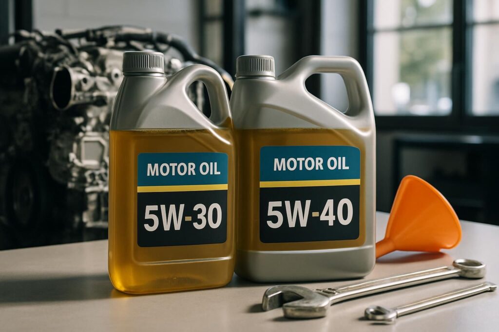 découvrez comment choisir entre l'huile moteur 5w30 et 5w40 pour optimiser la performance et la protection de votre véhicule selon ses besoins spécifiques.